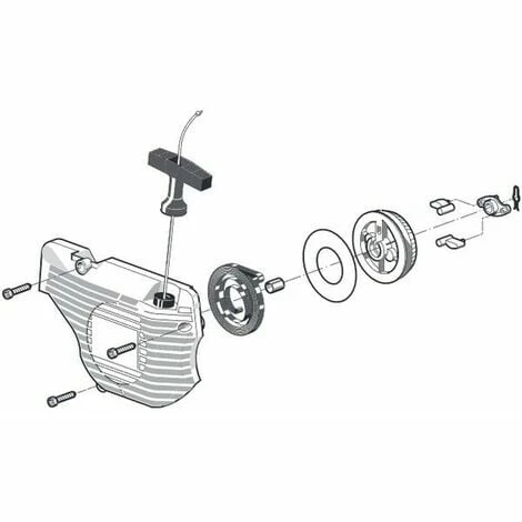 Lanceur Complet Tronçonneuse Alpina 3 Lanceur Complet Tronçonneuse Alpina
