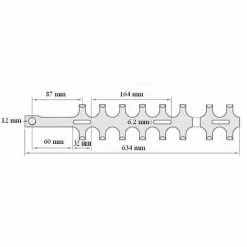Lame Supérieur Taille Haies Alpina, Dolmar, Kawasaki, Oleo Mac, Makita