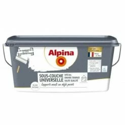 Alpina Sous Couche Universelle Acrylique Grands Travaux - Intérieur | Couleur: Blanc - Conditionnement: 5L - Blanc
