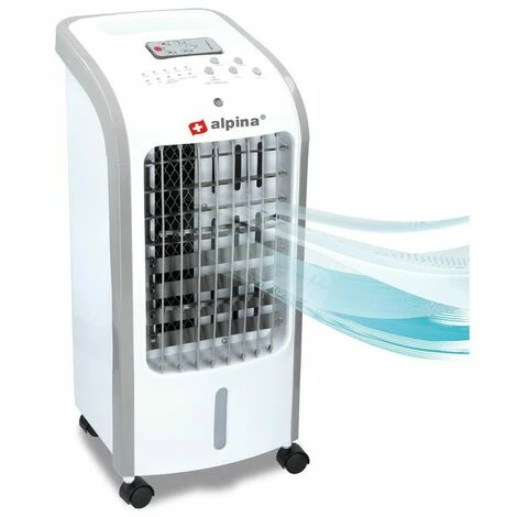 Ventilateur Rafraichisseur D'air ALPINA 4L 62W Silencieux 3en1 Télécommande Refroidisseur Humidificateur Minuterie 3 Ventilateur Rafraichisseur D'air ALPINA 4L 62W Silencieux 3en1 Télécommande Refroidisseur Humidificateur Minuterie