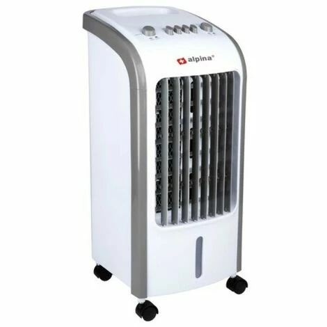 Ventilateur Rafraichisseur D'air 80W Silencieux 3en1 ALPINA Réservoir 4L Ventilateur Refroidisseur Humidificateur 3 Vitesses 2 Ventilateur Rafraichisseur D'air 80W Silencieux 3en1 ALPINA Réservoir 4L Ventilateur Refroidisseur Humidificateur 3 Vitesses