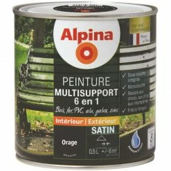 Peinture Alpina Multisupport 6 En 1 Satin 0,5L