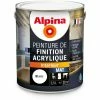 Alpina Peinture De Finition Acrylique - Intérieur - Mat - 2,5L | Finition: Mat - Couleur: Blanc - Blanc -Alpina Magasin De Vente peinture de finition acrylique mat 25l L 356975 8715426 1