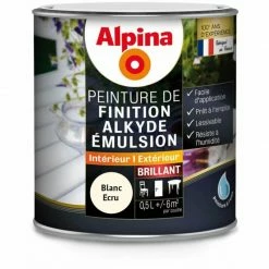 ALPINA Peinture De Finition Alkyde Brillant 0.5L